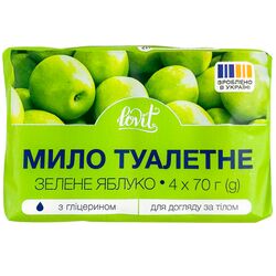 Мило туалетне тверде Lovit Зелене яблуко 280 г