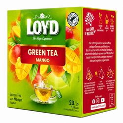 Чай зелений ароматизований LOYD Манго 1,5 г х 20 шт/пач