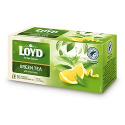 Чай зелений ароматизований LOYD Лимон 1,5 г х 20 шт/пач