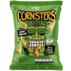 Снеки кукурудзяні CORNSTERS зі смаком сметана, зелень 60 г