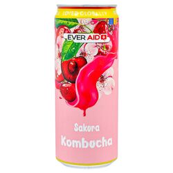 Напій безалкогольний EVER AID Комбуча Sakura ж/б 330 мл