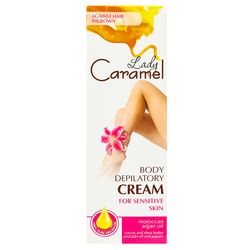 Крем для депіляції чутливої шкіри тіла Caramel з аргановою олією 100 мл