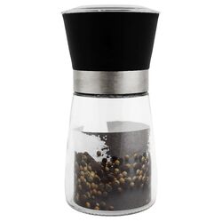 Млинок для спецій скляний ручний Excellent Houseware чорний