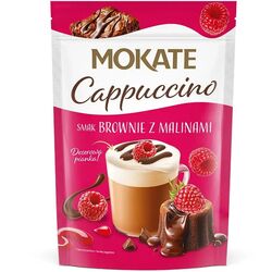 Напій капучино MOKATE зі смаком брауні з малиною 110 г