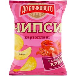 Чипси картопляні ДО БОЧКОВОГО зі смаком краба 100 г