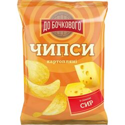 Чипси картопляні ДО БОЧКОВОГО зі смаком сиру 100 г
