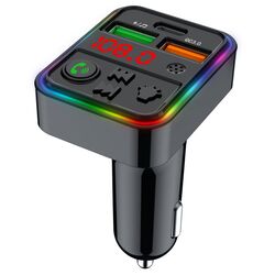 Трансмітер бездротовий автоматичний HAVIT FM821BT USB-A+USB-C чорний