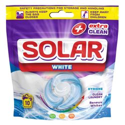 Капсули для прання білих речей Solar White 20 г х10 шт/уп