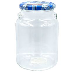 Банка для консервування скляна з металевою кришкою ТО EverGlass 900 мл