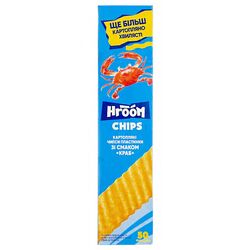 Чипси картопляні пластинки HROOM Краб 50 г
