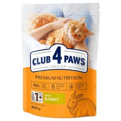 Корм для дорослих котів сухий С4Р Premium з кроликом 300 г