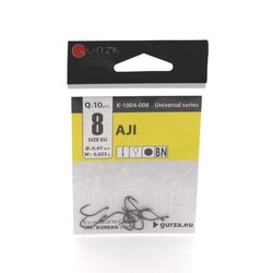 Набір гачків AJI Ring BN #8 10 шт
