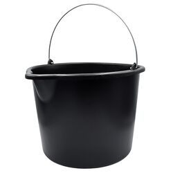 Відро будівельне пластикове з носиком OSTERO tools чорне 12 л
