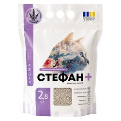 Наповнювач для котячого туалету гігієнічний бентонітовий Стефан Лаванда 2,8 кг