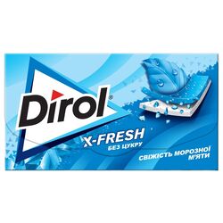 Гумка жувальна Dirol X-Fresh Свіжість морозної м'яти, пластини 13,5 г