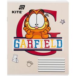 Зошит шкільний клітинка KITE серія Garfield 18 аркушів арт.GF26-236