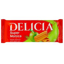 Печиво здобне DELICIA Супер Моніка з яблучним повидлом 170 г