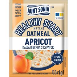 Каша вівсяна миттєвого приготування Aunt Sonia з курагою 55 г