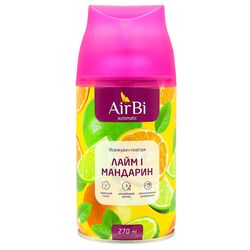 Балон змінний для авторозпилювача AirBi auto Лайм і мандарин 270 мл