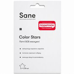 Патчі для обличчя маскуючі Sane SOS Color Stars 24 шт/уп.