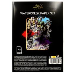 Набір паперу для акварелі А4 Pictoria ArtVibe 200 г/м2 10 шт/уп
