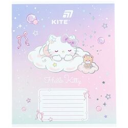 Зошит шкільний коса лінія KITE серія Hello Kitty 12 аркушів арт.HK26-235-1