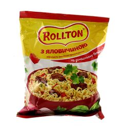 Вермішель швидкого приготування Rollton із смаком яловичини 60 г