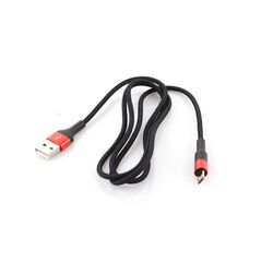 Кабель USB-micro - USB Hoco X26 Xpress Charging чорно-червоний