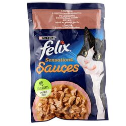 Корм для котів Felix Sensations Лосось та креветки пауч 85 г