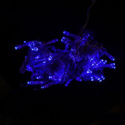 Гірлянда LED силіконова 100 ламп синя Mirko