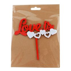 Топер декоративний Love is