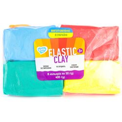 Набір для ліплення з повітряним пластиліном Lovin Elastic Clay Сolors 8 кольорів