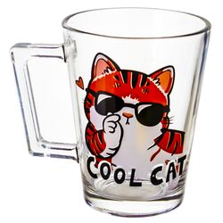 Кухоль скляний Galleryglass Cool cat 270 мл