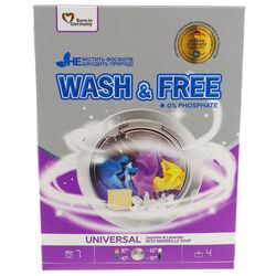 Порошок для прання універсальний Wash&Free Жасмін, лаванда 400 г