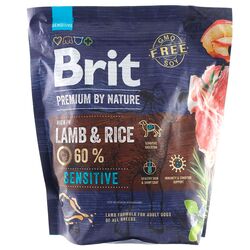 Корм для собак Brit Premium Sensitive Ягня 1 кг