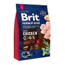 Корм для собак Brit Premium Adult L Курка 3 кг