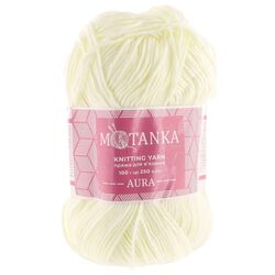 Пряжа для в'язання Motanka AURA 100 г 250 м тон №01