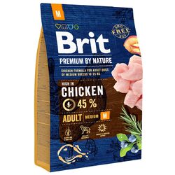 Корм для собак Brit Premium Adult M Курка 3 кг