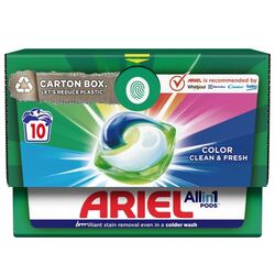Капсули для прання автомат ARIEL Чистота та Свіжість для кольоривих речей 10 штук