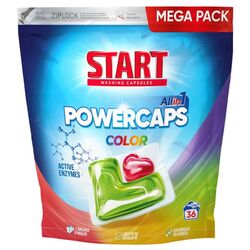 Капсули для прання гелеві START COLOR 36 штук