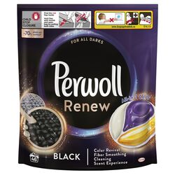 Капсули для делікатного прання темних та чорних речей Perwoll 46 штуки