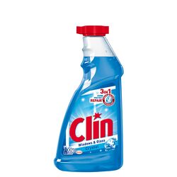 Засіб для миття вікон та скла Clin Crystal Блакитний запаска
