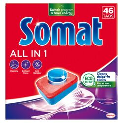 Таблетки для посудомийної машини Somat Все в 1 46 штук