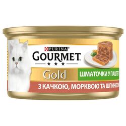 Корм для котів Гурме Голд Качка, шпинат, морква 85 г