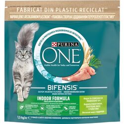 Корм для котів сухий Purina ONE Indoor Індичка 1,5 кг