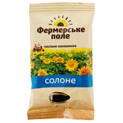 Насіння соняшника смажене Фермерське поле солоне 100 г