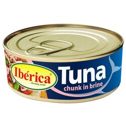 Тунець консервований шматочками у власному соку Iberica 150 г