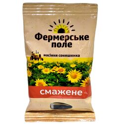 Насіння соняшника смажене Фермерське поле несолоне 100 г