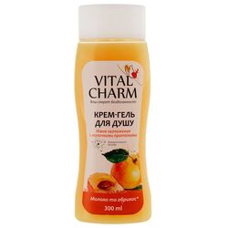 Крем-гель для душу VITAL CHARM Молоко, абрикос 300 мл