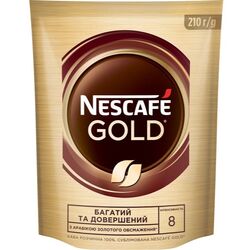 Кава розчинна NESCAFE Gold 210 г